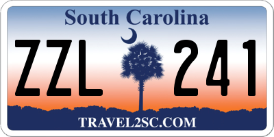 SC license plate ZZL241