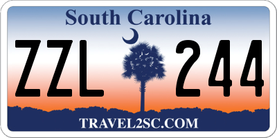SC license plate ZZL244
