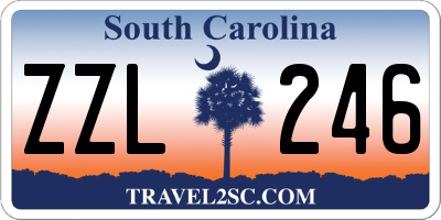 SC license plate ZZL246