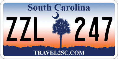 SC license plate ZZL247