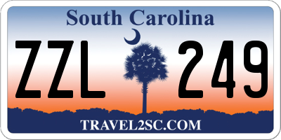 SC license plate ZZL249
