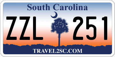 SC license plate ZZL251