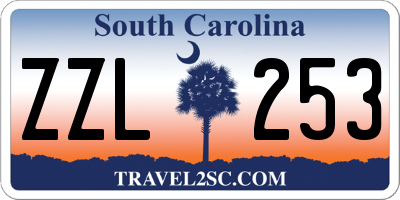 SC license plate ZZL253