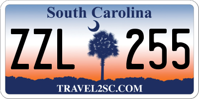SC license plate ZZL255