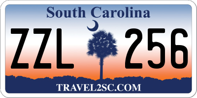 SC license plate ZZL256