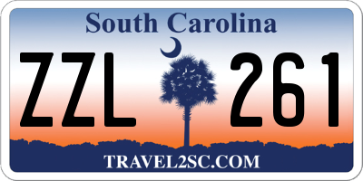 SC license plate ZZL261