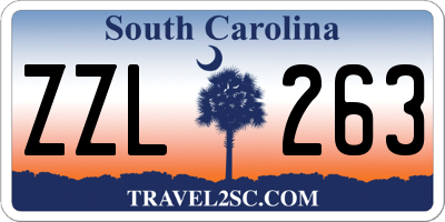 SC license plate ZZL263