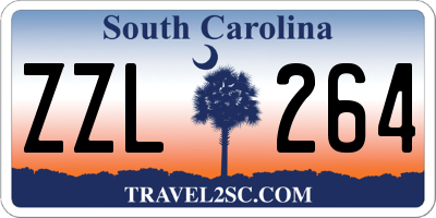 SC license plate ZZL264