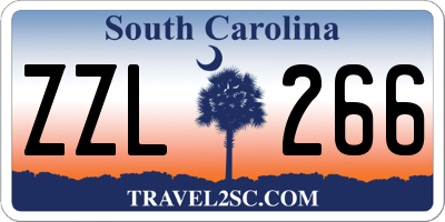 SC license plate ZZL266