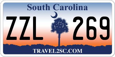 SC license plate ZZL269