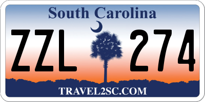 SC license plate ZZL274