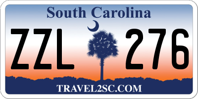 SC license plate ZZL276