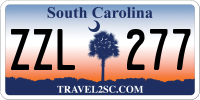 SC license plate ZZL277