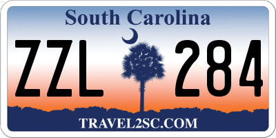 SC license plate ZZL284