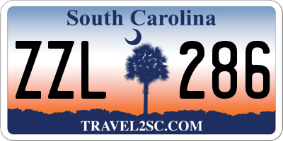 SC license plate ZZL286