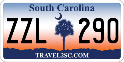 SC license plate ZZL290