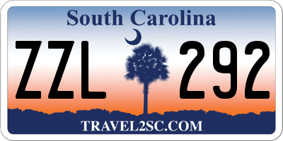 SC license plate ZZL292
