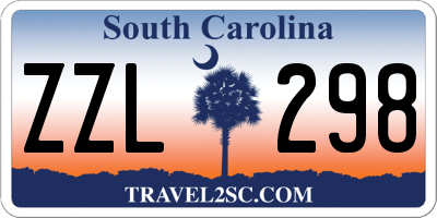 SC license plate ZZL298