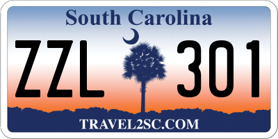 SC license plate ZZL301