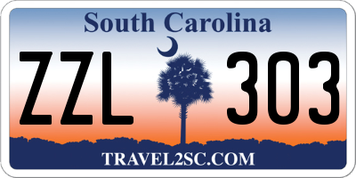 SC license plate ZZL303
