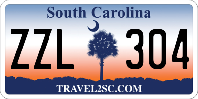 SC license plate ZZL304