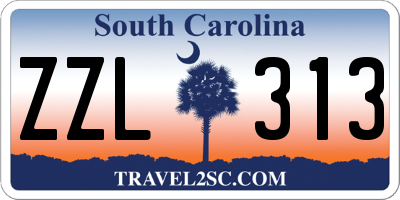 SC license plate ZZL313