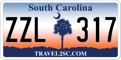 SC license plate ZZL317