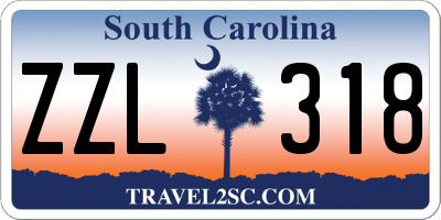 SC license plate ZZL318