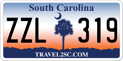 SC license plate ZZL319