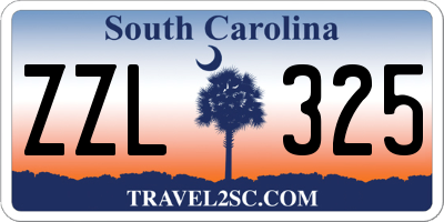 SC license plate ZZL325