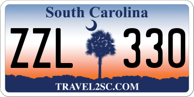 SC license plate ZZL330