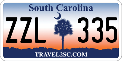 SC license plate ZZL335