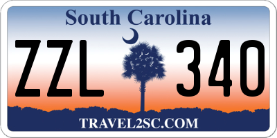 SC license plate ZZL340