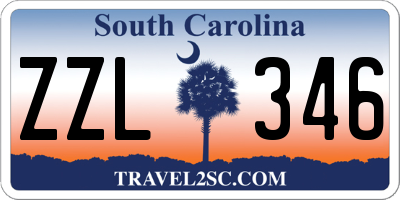 SC license plate ZZL346