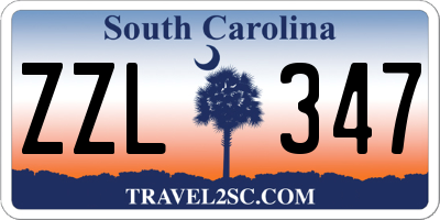 SC license plate ZZL347