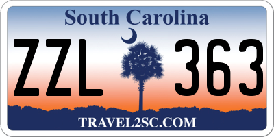 SC license plate ZZL363