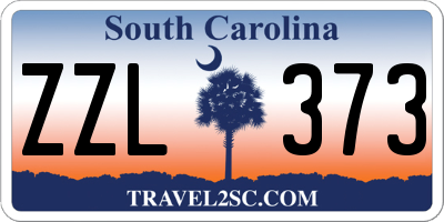 SC license plate ZZL373