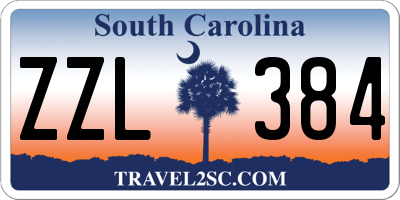 SC license plate ZZL384
