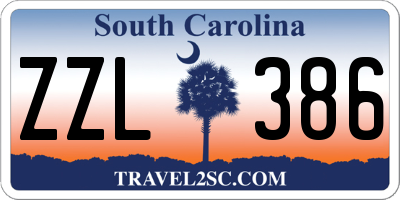 SC license plate ZZL386