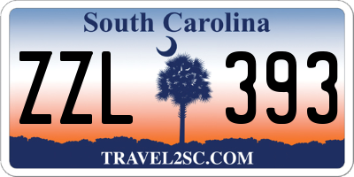 SC license plate ZZL393