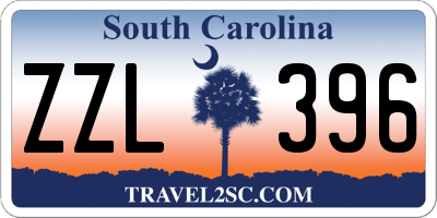 SC license plate ZZL396