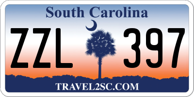 SC license plate ZZL397