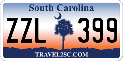SC license plate ZZL399