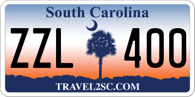 SC license plate ZZL400