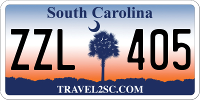SC license plate ZZL405