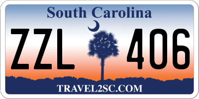SC license plate ZZL406