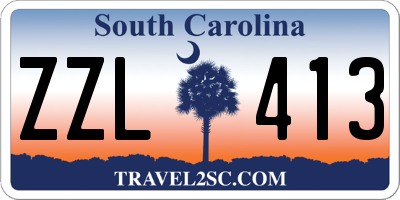 SC license plate ZZL413