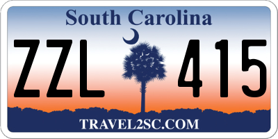 SC license plate ZZL415