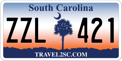 SC license plate ZZL421