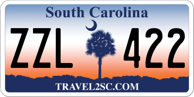 SC license plate ZZL422